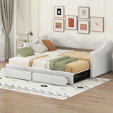 Upholstered Daybed With 2 Drawers - Furniture Home Direct