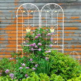 Garden Metal Trellis Rustproof Trellis For Climbing Plants Outdoor Flower Support - Furniture Home Direct