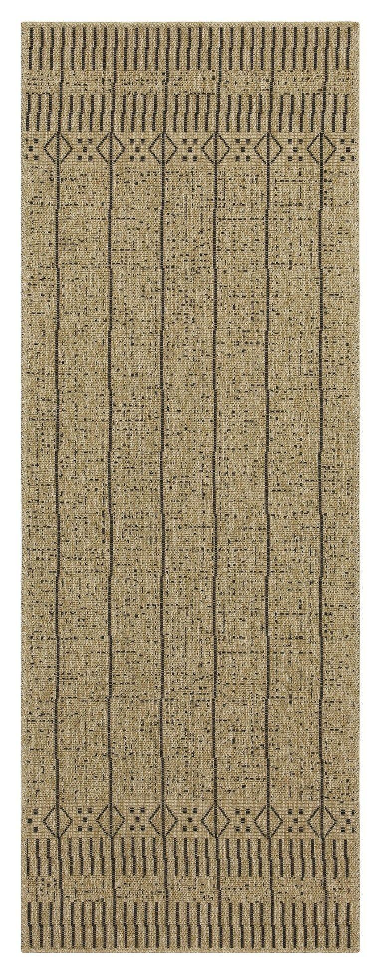 Earth - 7'10" X 10'3" Polypropylene, Indoor, Outdoor Area Rug - Jute / Black - Furniture Home Direct