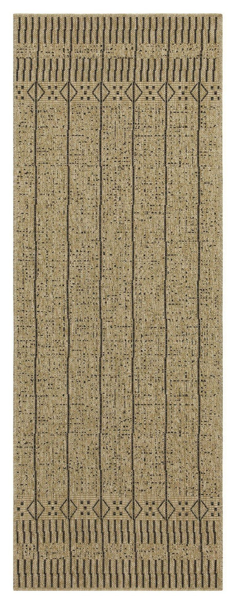 Earth - Indoor / Outdoor, Area Rug - Jute / Black - Furniture Home Direct
