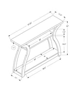 Accent Console Table For Entryway, Unique Curved Design - Furniture Home Direct