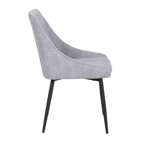 Diana - Contemporary Chair (Set of 2) - Black / Gray - Furniture Home Direct