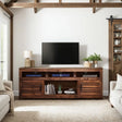 Sausalito - Console TV Stand For TVs Up To 85" - Whiskey - Furniture Home Direct