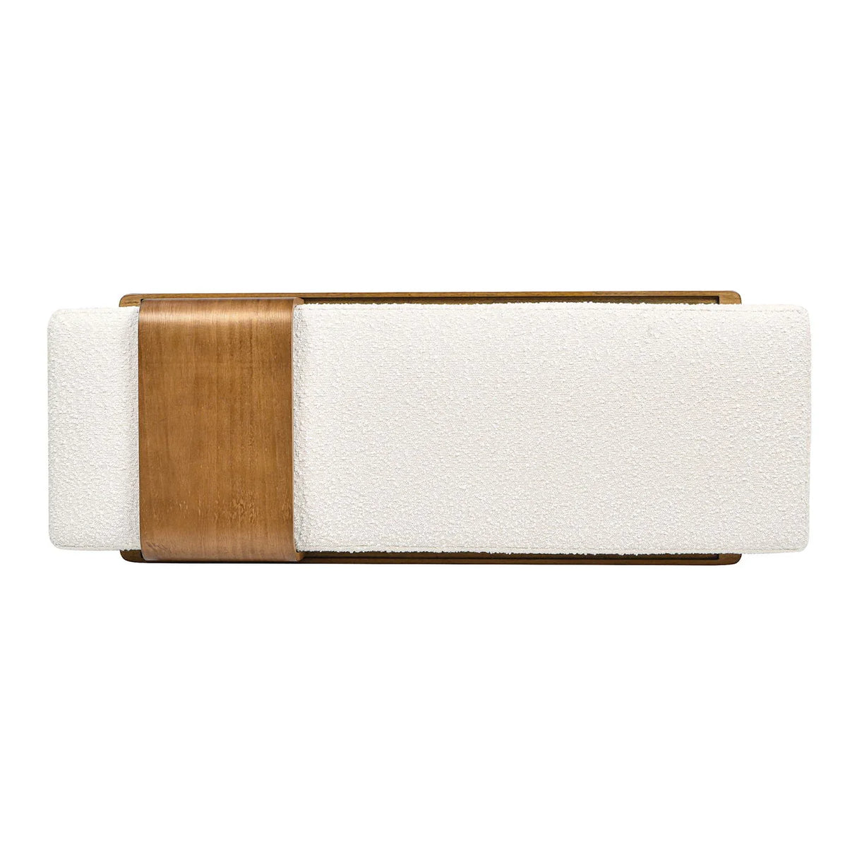 Billie - Modern Telephone Bench With Sliding Shelf - Ivory White - Furniture Home Direct
