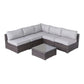 Seating Set With Cushions Handcrafted Wicker Design - Furniture Home Direct