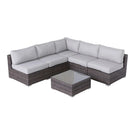 Seating Set With Cushions Handcrafted Wicker Design - Furniture Home Direct
