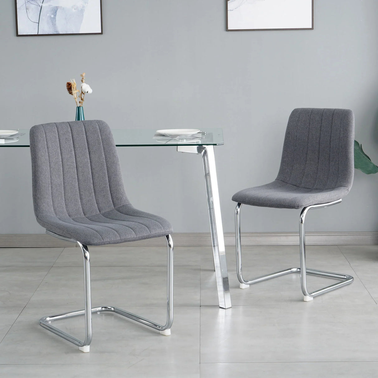 Modern Dining Chair With Metal Legs - Furniture Home Direct