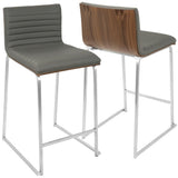 Mara - Contemporary Elegant Design Counter Stool (Set of 2) - Furniture Home Direct