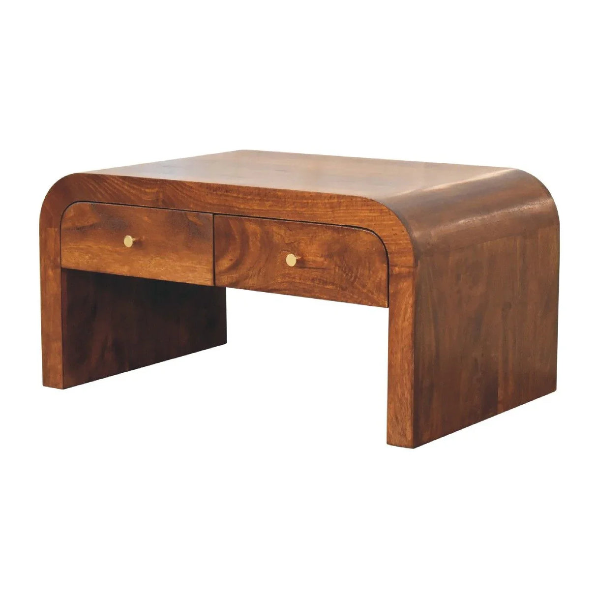 Darcy - Coffee Table, 2 Drawer - Chestnut - Furniture Home Direct
