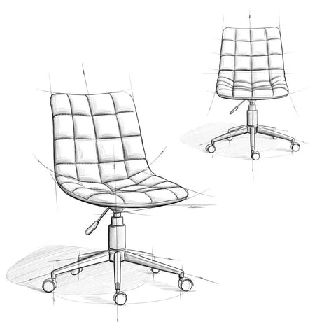 Chambers - Swivel Office Chair - Distressed Blue - Furniture Home Direct