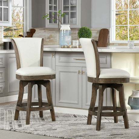 Henry - Armless Swivel Counter Height Bar Stool - Furniture Home Direct