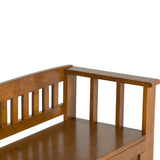 Acadian - Entryway Storage Bench, Handcrafted - Furniture Home Direct