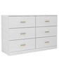 Modern Drawer Dresser For Bedroom, Ample Storage Wide Chest Of Drawers - Furniture Home Direct