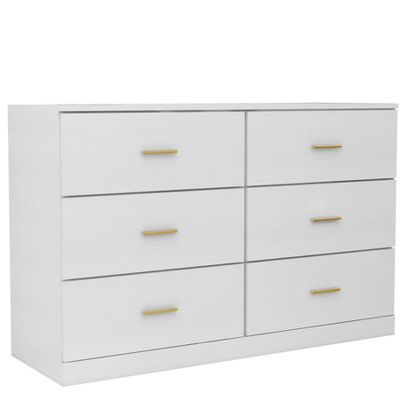 Modern Drawer Dresser For Bedroom, Ample Storage Wide Chest Of Drawers - Furniture Home Direct