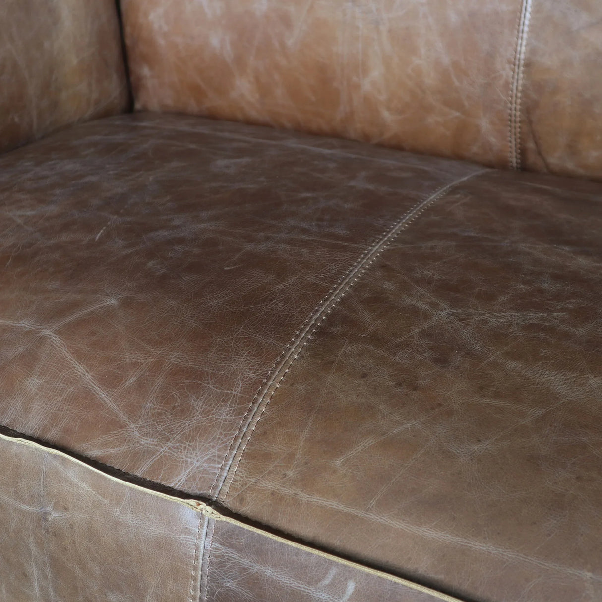 Brancaster - Top Grain Leather Living Room Set - Brown - Furniture Home Direct