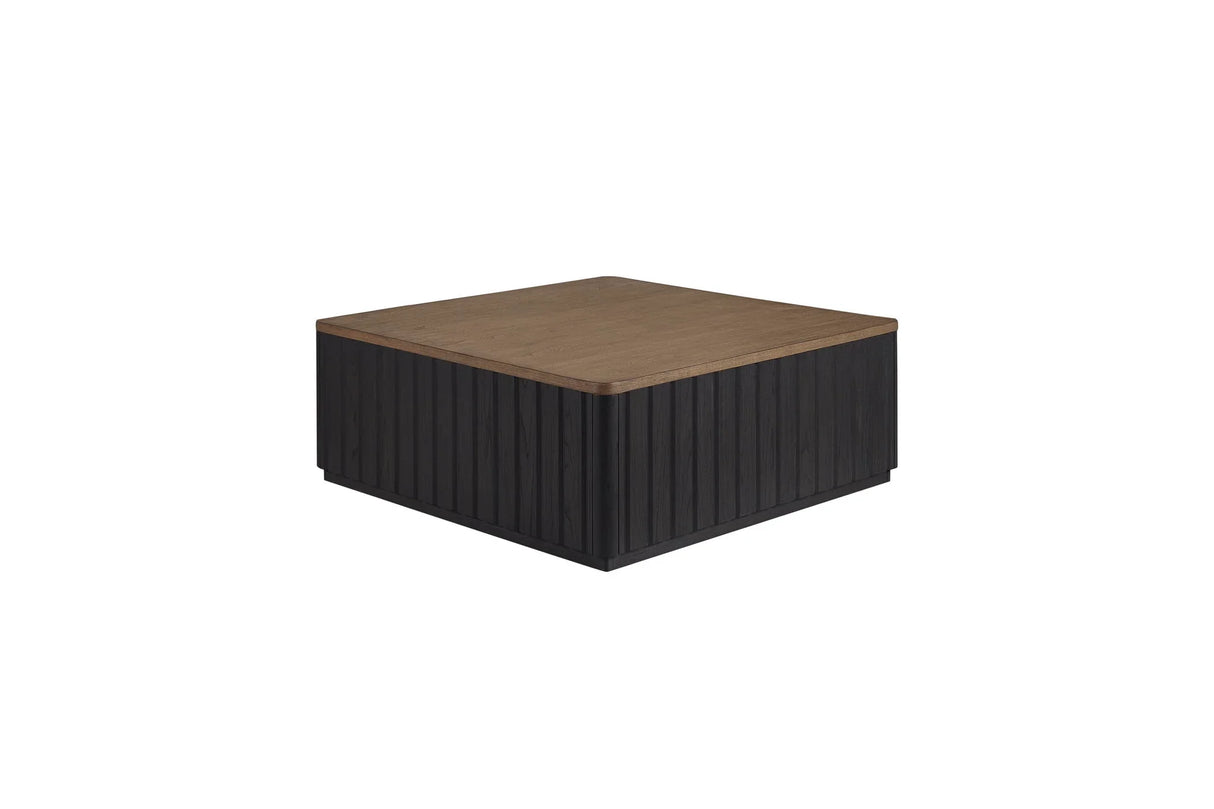 Channel - Coffee Table With Casters - Black - Furniture Home Direct