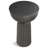 Hughes - Cast Aluminum Side Table - Black - Furniture Home Direct
