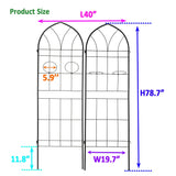 Metal Garden Trellis Rustproof Trellis For Climbing Plant, Outdoor Flower Support - Furniture Home Direct