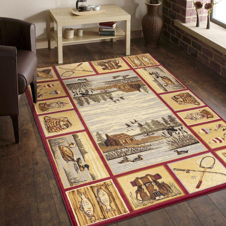 Nature's Nest - GC_CBL3003 Lodge Area Rug - Furniture Home Direct