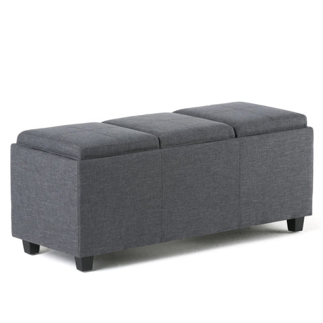Avalon - Upholstered Storage Ottoman - Furniture Home Direct