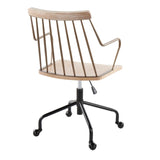 Preston - Farmhouse Adjustable Office Chair - Furniture Home Direct