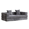 Convertible Floor Sofa Bed With Pillow Back Support Armrest - Furniture Home Direct