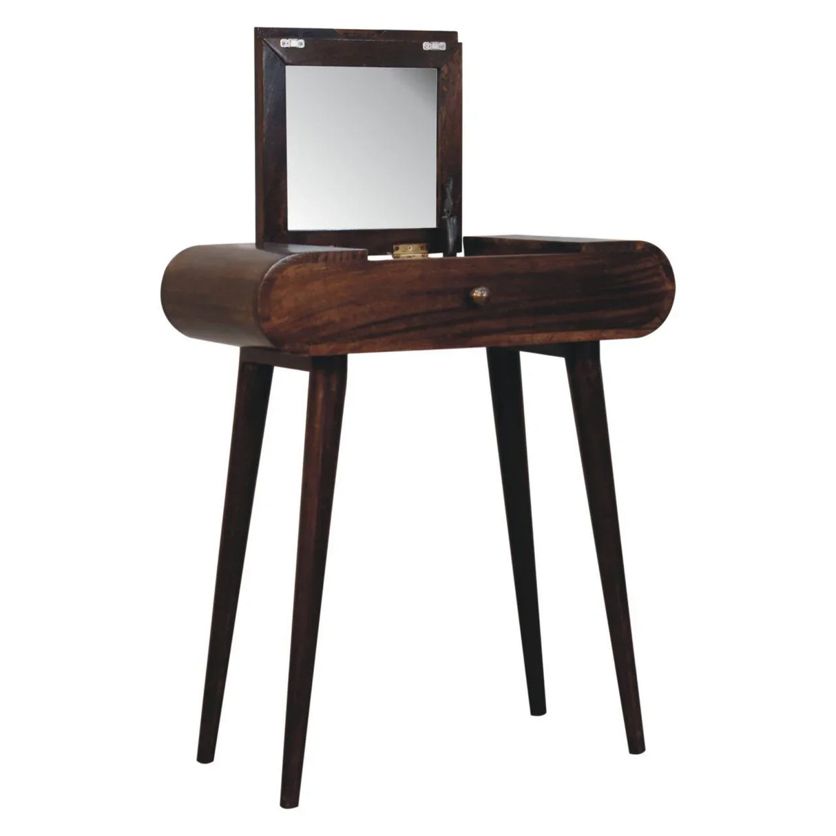 Mini Dressing Table With Foldable Mirror - Furniture Home Direct