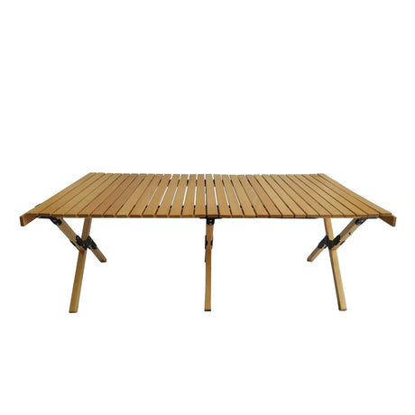 Multi-Function Wooden Foldable Portable Patio Dining Table, Indoor And Outdoor Universal - Natural - Furniture Home Direct