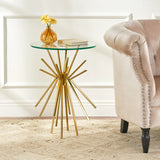 Starburst Side Table With Gold Legs - Furniture Home Direct