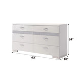 Naima II - Dresser - White - Furniture Home Direct