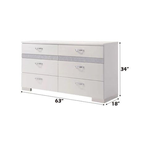 Naima II - Dresser - White - Furniture Home Direct