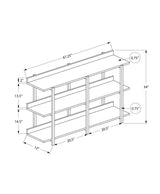 Accent Console Table For Entryway, 3 Tier Design - Furniture Home Direct