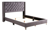 Upholstered Nailhead Trim Chic Bed - Furniture Home Direct