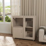 4 Tier Hamster Cage With Acrylic Windows And Storage Cabinet - Furniture Home Direct