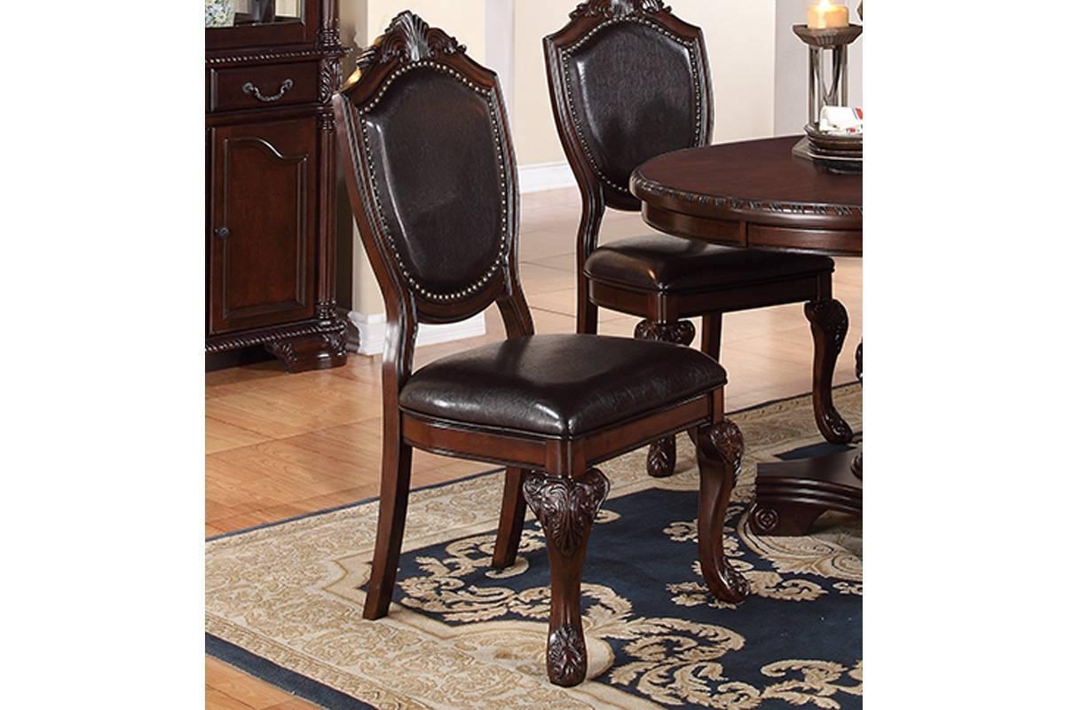Classic Formal Dining Room Table And 4 Side Chairs - Furniture Home Direct