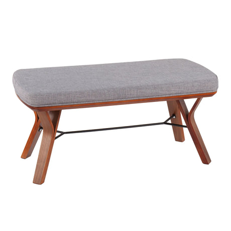 Folia - Mid Century Modern Bench - Furniture Home Direct