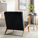 Classic Mid-Century Modern Accent Chairs, Open Framed Armchair With Cushioning - Furniture Home Direct