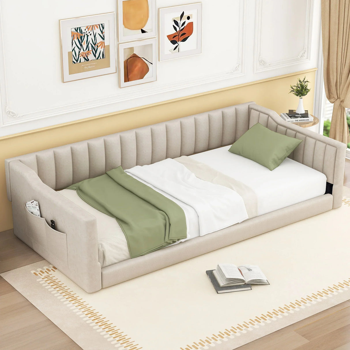 Daybed With Side Storage Pocket - Furniture Home Direct