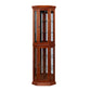 Corner Curio Cabinet With Lights, Adjustable Tempered Glass Shelves, Mirrored Back, Display Cabinet (E26 Light Bulb Not Included) - Furniture Home Direct