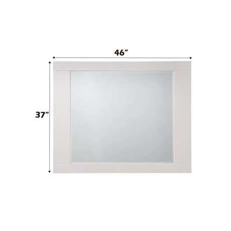 Naima II - High Gloss Mirror - White - Furniture Home Direct