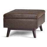 Owen - Upholstered Rectangular Storage Ottoman - Furniture Home Direct
