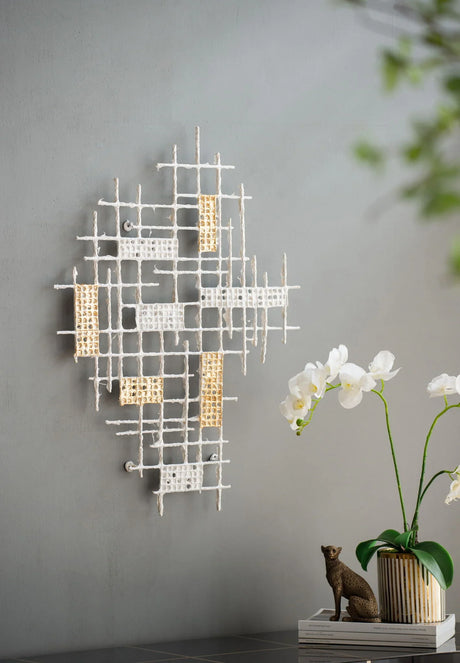 Wall Decor - White / Gold - Furniture Home Direct
