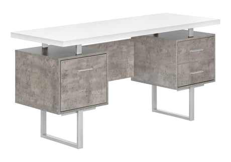 Computer Desk For Home Office, Laptop, Left, Right Set - Up, Storage Drawers, Contemporary & Modern - Furniture Home Direct