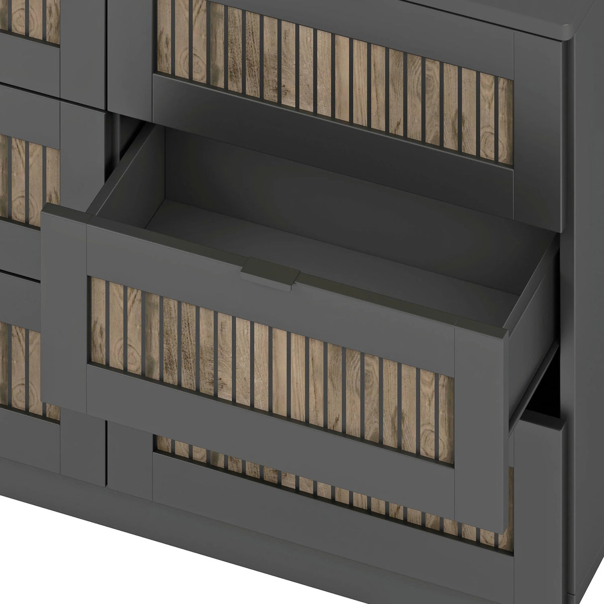 Queen Bed Set With Dresser And Two Nightstands Black - Furniture Home Direct