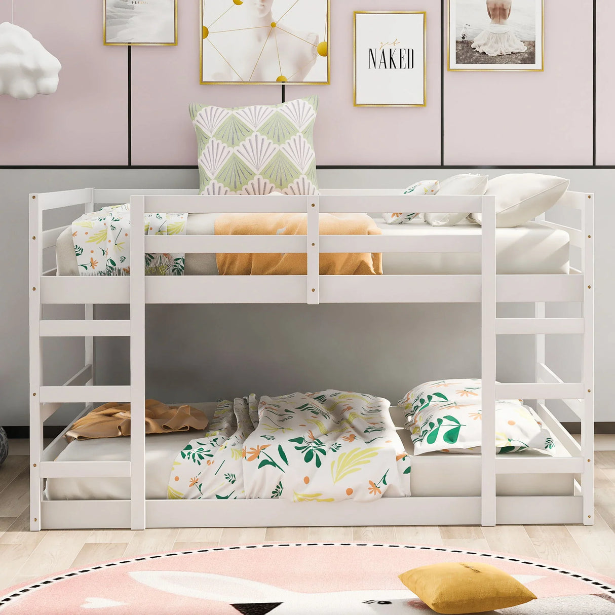 Solid Construction, Bunk Bed With Ladder - Furniture Home Direct