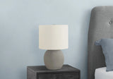 Lighting, Table Lamp, Concrete, Contemporary - Gray / Cream - Furniture Home Direct