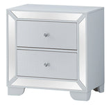 Nightstand Contemporary - Silver Champagne - Furniture Home Direct