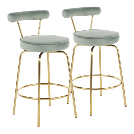 Rhonda - Glam Counter Stool (Set of 2) - Furniture Home Direct