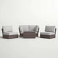Comfortable Modern Patio Rattan Sectional Set With Cushions - Furniture Home Direct