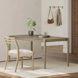 Modern 7 Piece Dining Set With Upholstered Armless Chairs And Dining Table